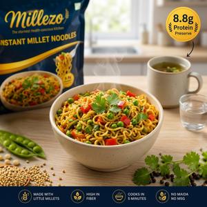 Millezo Instant Millet Noodles — Magic Masala | 4 Pack