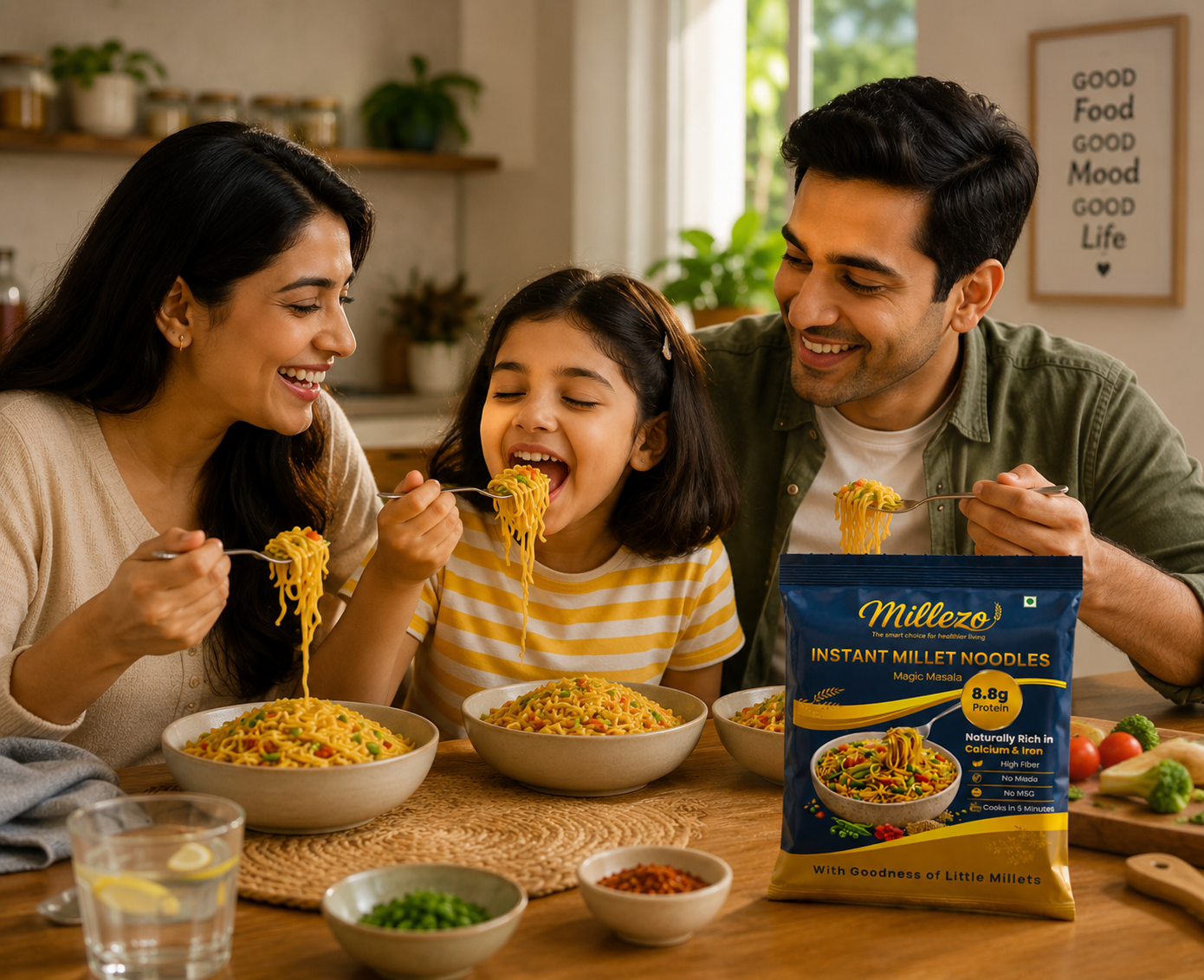 Millezo Instant Millet Noodles — Magic Masala | 6 Pack